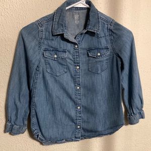Gap Kids Snap Denim Shirt